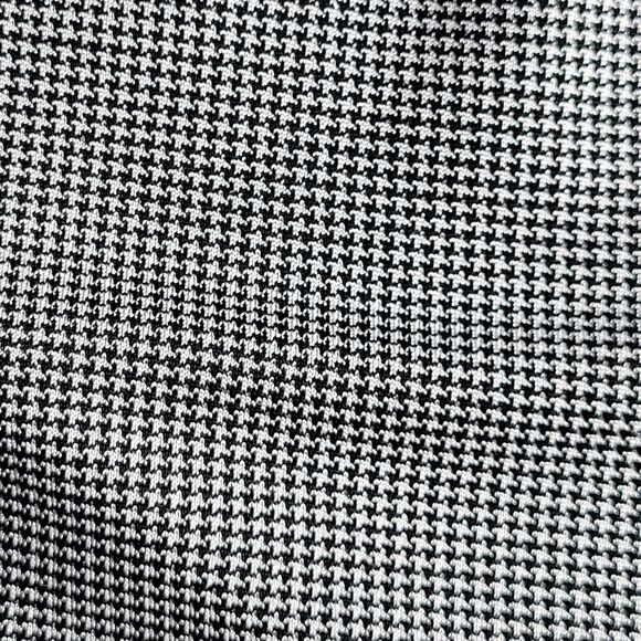 Vtg CHICO'S Slinky Micro Houndstooth Pants Size L High Rise Straight Leg Stretch - Picture 9 of 9